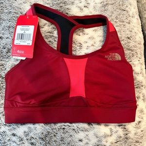 The North Face Stow-N-Go sports bra with pockets